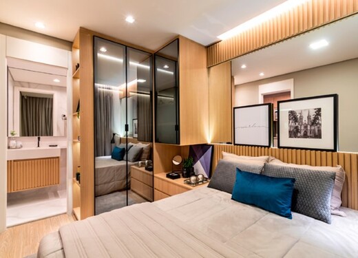 Conheça Dormitorio do empreendimento - Fachada - Plano&Estação Barra Funda - Fase 1 - 1087 - 12 Dormitorio - Fachada - Plano&Estação Barra Funda - Fase 1 - 1087 - 12