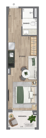 Planta 01 - 1 dorm 32,27m² - studio