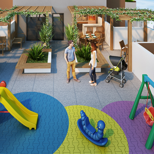 Conheça Playground do empreendimento - Fachada - Residencial Villa Sardenha - 1053 - 9 Playground - Fachada - Residencial Villa Sardenha - 1053 - 9