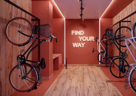 Conheça Bicicletario do empreendimento - Fachada - Praça Saúde by You - Residencial - Breve Lançamento - 1100 - 19 Bicicletario - Fachada - Praça Saúde by You - Residencial - Breve Lançamento - 1100 - 19