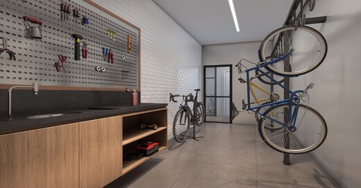 Conheça Bicicletario do empreendimento - Fachada - Green Loadd Saúde - NR - 1144 - 16 Bicicletario - Fachada - Green Loadd Saúde - NR - 1144 - 16