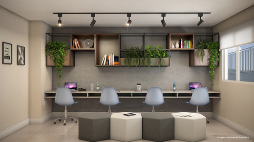 Conheça Coworking do empreendimento - Fachada - Forlife Vila Ema - 1158 - 7 Coworking - Fachada - Forlife Vila Ema - 1158 - 7