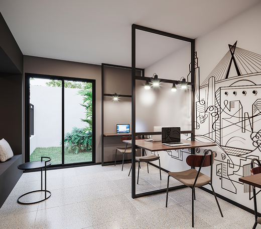 Conheça Coworking do empreendimento - Fachada - Flow Perdizes - Breve Lançamento - 1177 - 6 Coworking - Fachada - Flow Perdizes - Breve Lançamento - 1177 - 6