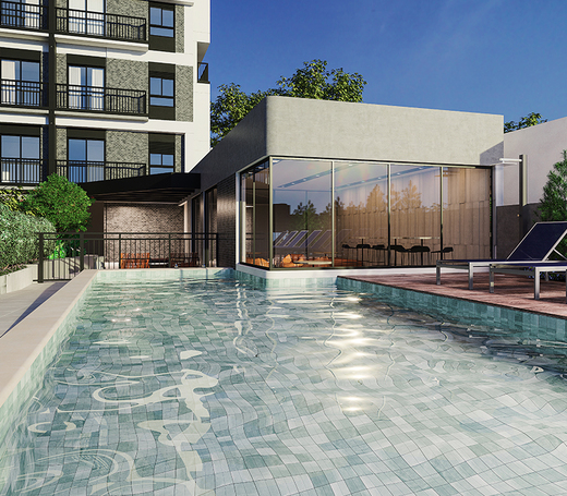 Conheça Piscina do empreendimento - Fachada - Flow Perdizes - Breve Lançamento - 1177 - 14 Piscina - Fachada - Flow Perdizes - Breve Lançamento - 1177 - 14
