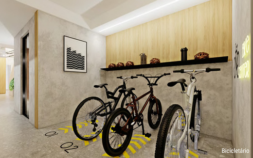 Conheça Bicicletario do empreendimento - Fachada - Pratik - 1735 - 7 Bicicletario - Fachada - Pratik - 1735 - 7