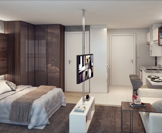 Apartamento à venda com 1 quarto, 30m² - Foto 3