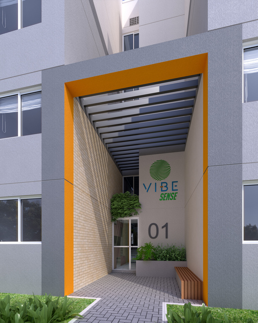 Conheça Hall do empreendimento - Fachada - Vibe Barra Sense - 472 - 3 Hall - 3