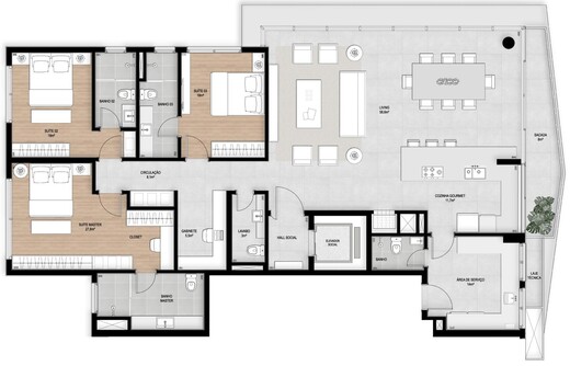 Planta 04 - 3 dorm 200 48m� - op��o 1