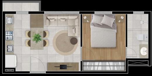 Planta 03 - 1 dorm 30 13m�