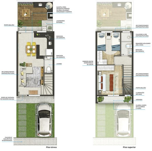 Planta 01 - 2 dorm 65 40m�