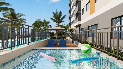 Conheça 289 piscina do imóvel - Apartamento 2 quartos Lançamento Lev Perus - São Paulo,SP Perus, à venda - R$ 259.284 - II-83697-131328 - 12 289 piscina - 12