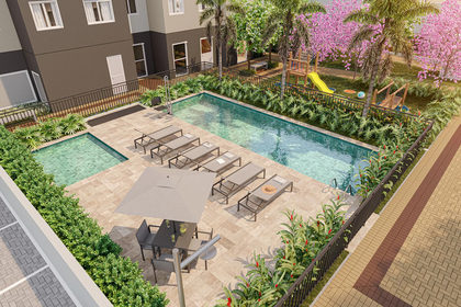 Conheça 290 piscina do imóvel - Apartamento 2 quartos Lançamento Ares do Horto Pau Brasil - São Paulo,SP Horto do Ipê, à venda - R$ 234.592 - II-83029-130142 - 15 290 piscina - 15