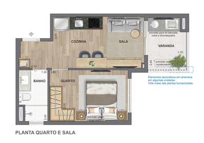 Planta 07 - 1 dorm 35,81m²