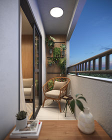 Conheça 060 terraço do imóvel - Studio 1 quarto Lançamento Poente Flor de Maio - Fase 1 - São Paulo,SP Pirituba, à venda - R$ 229.990 - II-85085-133456 - 4 060 terraço - 4