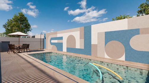 Conheça 290 piscina do imóvel - Studio 1 quarto Lançamento Metrocasa Clube Guilhermina - São Paulo,SP Vila Esperança, à venda - R$ 239.382 - II-84762-133090 - 28 290 piscina - 28