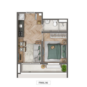Planta - 33,35m² 1 dorm - Final 06