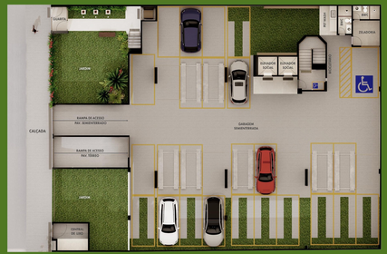 Pavimento garagem