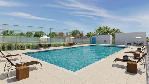 Conheça 290 piscina do imóvel - Apartamento 2 quartos Lançamento Vistabela Residence - Fase 2 - Vargem Grande Paulista,SP Parque Santo Afonso, à venda - R$ 281.328 - II-86120-135182 - 15 290 piscina - 15