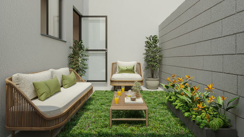 Conheça 110 garden do imóvel - Apartamento 2 quartos Lançamento Vistabela Residence - Fase 2 - Vargem Grande Paulista,SP Parque Santo Afonso, à venda - R$ 281.328 - II-86120-135182 - 7 110 garden - 7