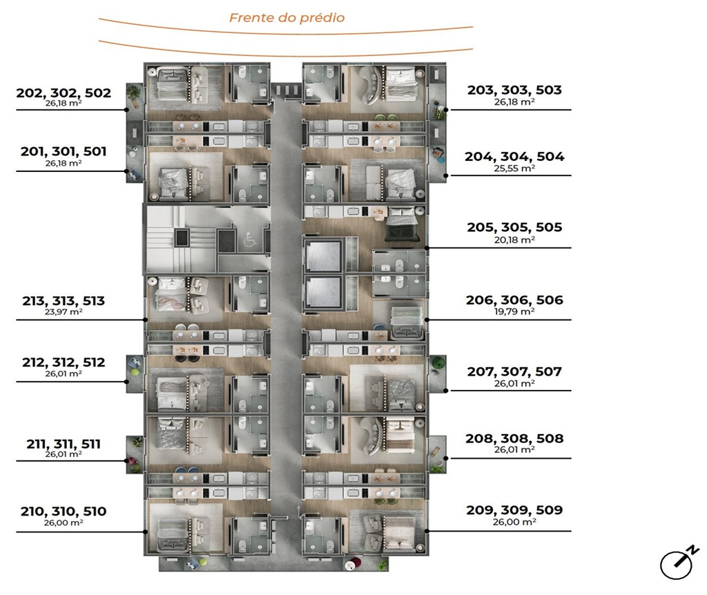 Apartamento, 1 quarto, 24 m² - Foto 13