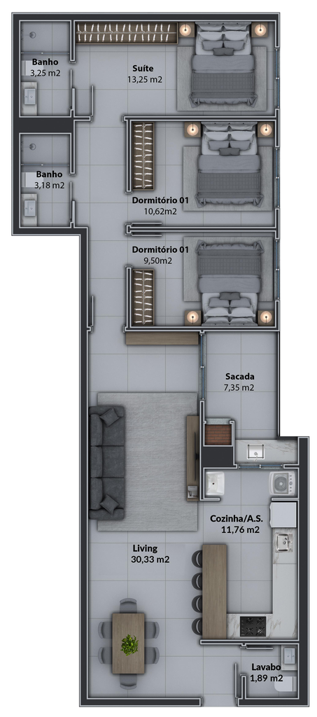 Apartamento, 2 quartos, 81 m² - Foto 72