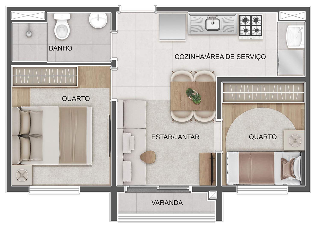 Apartamento, 1 quarto, 28 m² - Foto 36