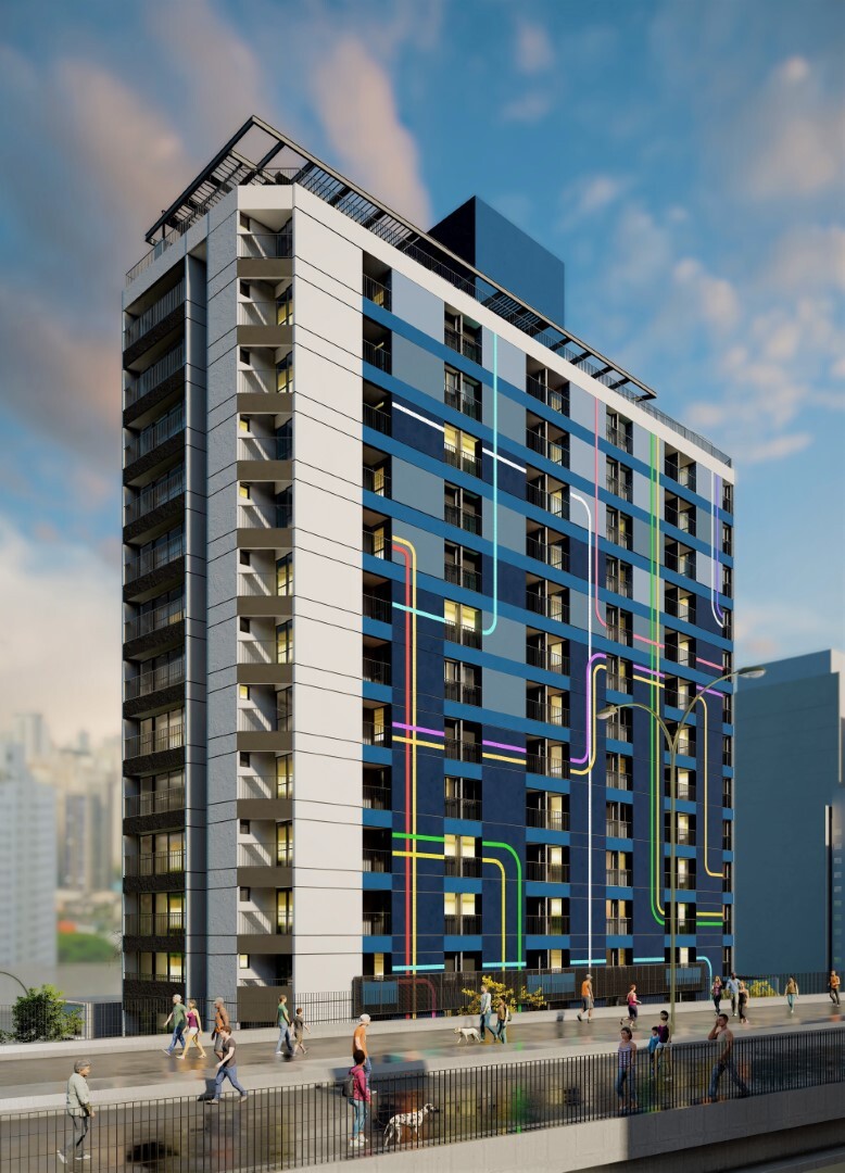 Apartamento Garden à venda em São Paulo, Santa Cecília, com 1 quarto, 41,42m² - Renaldo Moura