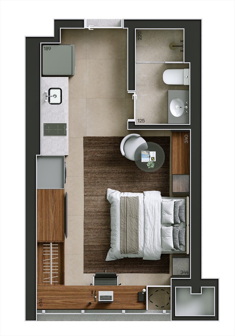 Apartamento, 1 quarto, 44 m² - Foto 13