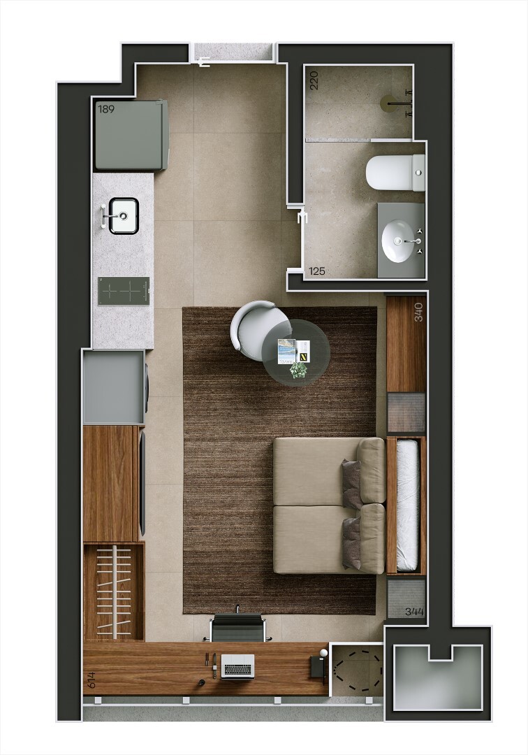 Apartamento, 1 quarto, 44 m² - Foto 14