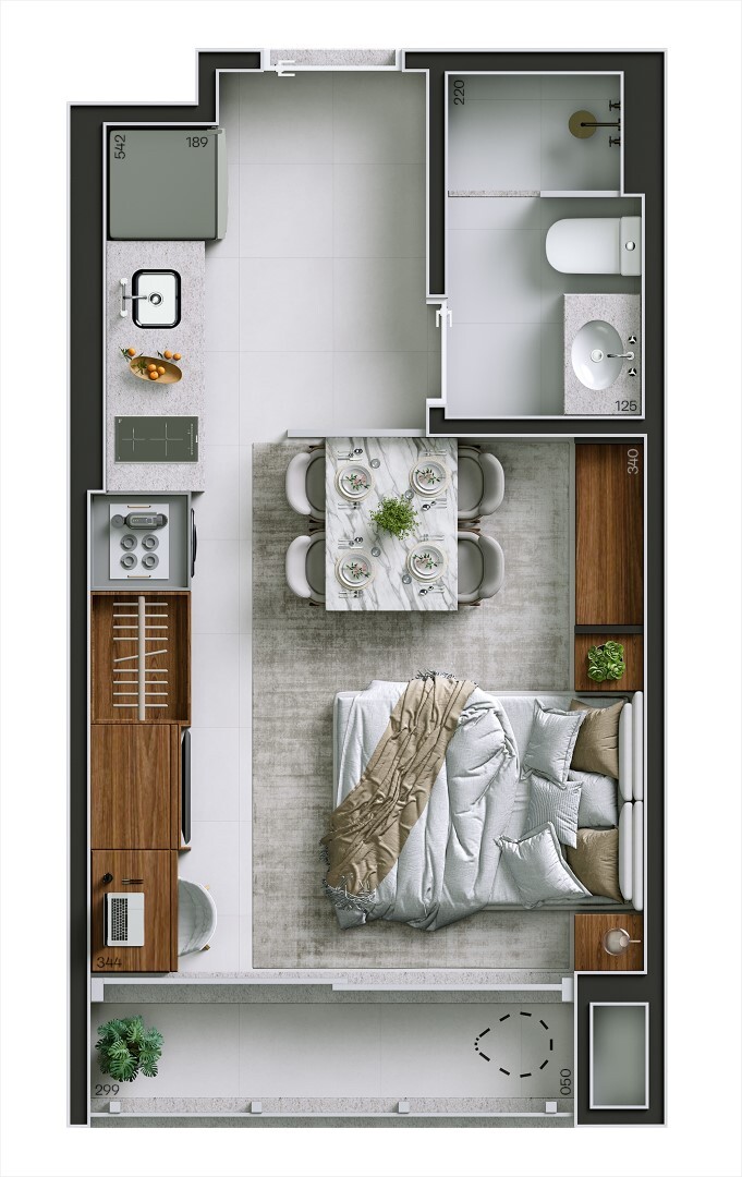 Apartamento, 1 quarto, 44 m² - Foto 15