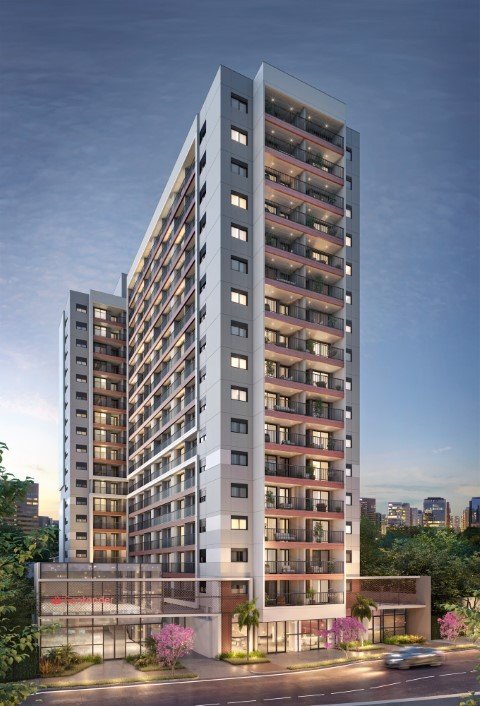 Studio à venda em São Paulo, Pinheiros, com 1 quarto, 24,54m² - Renaldo Moura