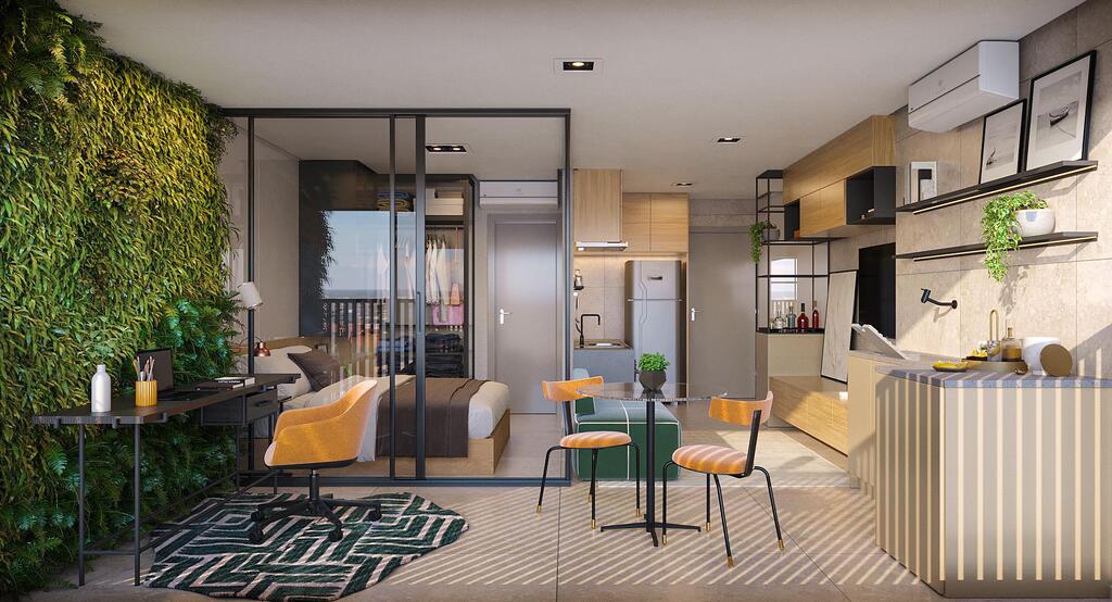Apartamento à venda em São Paulo, Vila Madalena, com 1 quarto, 38,9m² - Chaves Imob