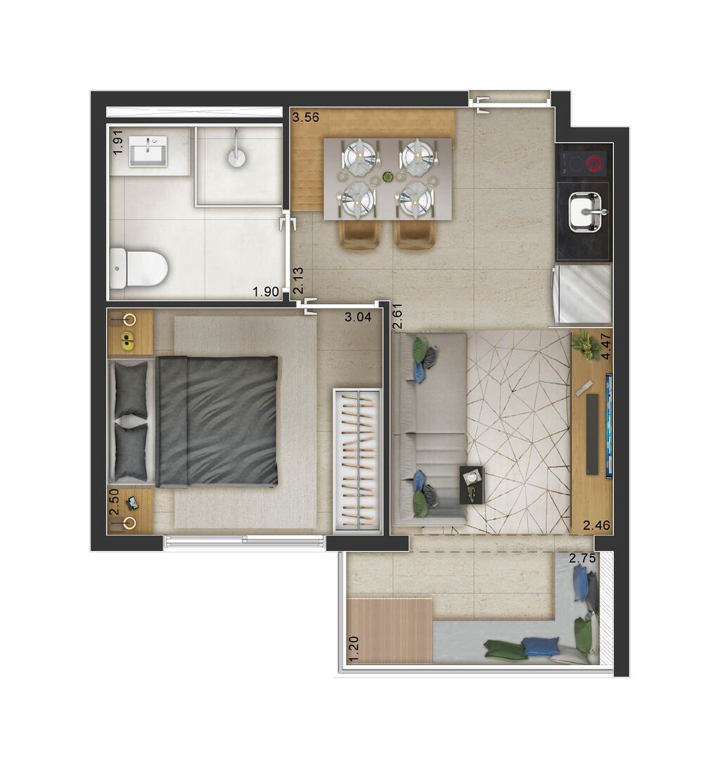 Apartamento, 1 quarto, 34 m² - Foto 20