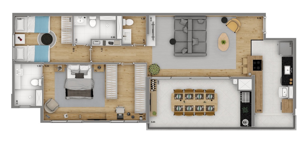 Apartamento, 3 quartos, 94 m² - Foto 29