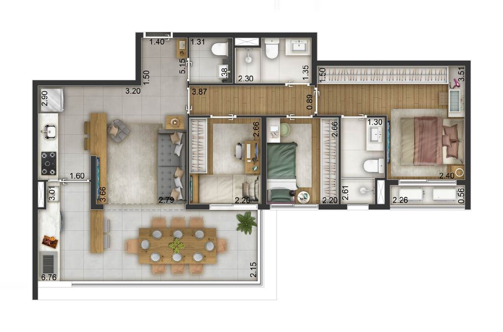 Apartamento, 3 quartos, 82 m² - Foto 26