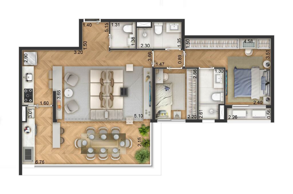 Apartamento, 3 quartos, 82 m² - Foto 27