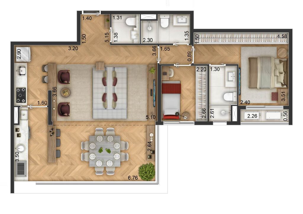 Apartamento, 3 quartos, 82 m² - Foto 29