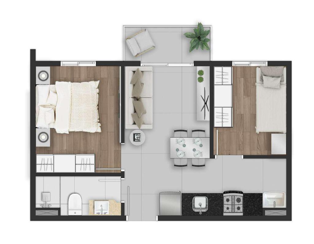 Apartamento, 2 quartos, 41 m² - Foto 27