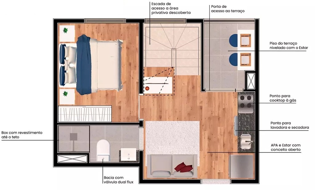 Apartamento, 1 quarto, 18 m² - Foto 29