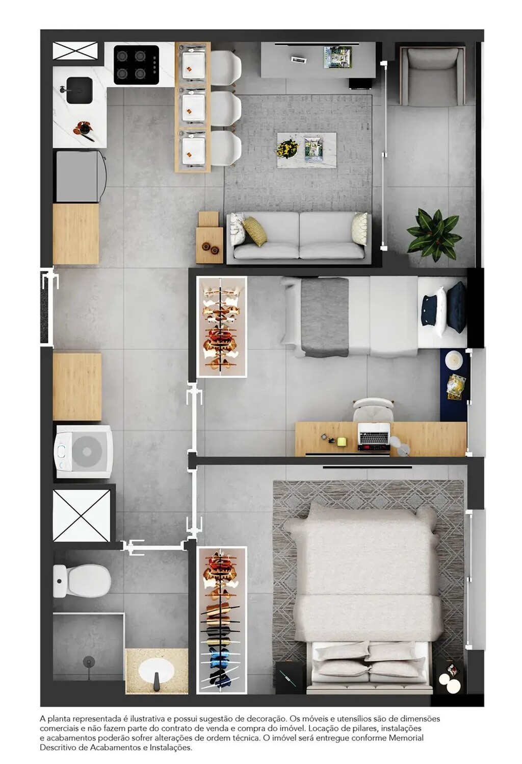 Apartamento, 2 quartos, 35 m² - Foto 27