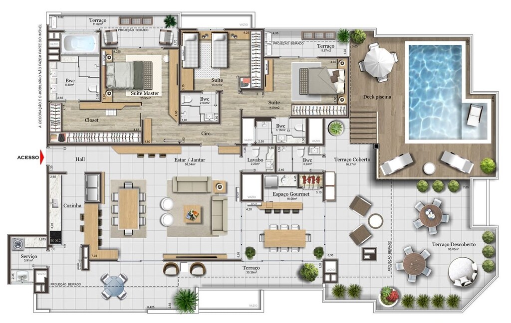 Planta 09 - 3 dorm 346 72m² - cobertura horizontal