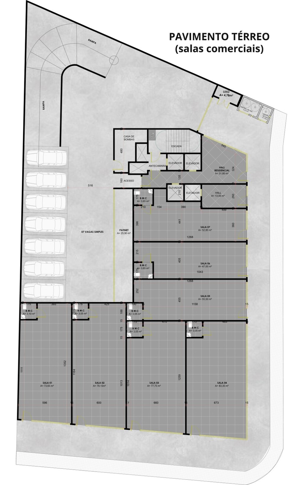 Loja-Salão, 77 m² - Foto 8