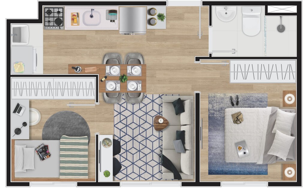 Apartamento, 2 quartos, 33 m² - Foto 22
