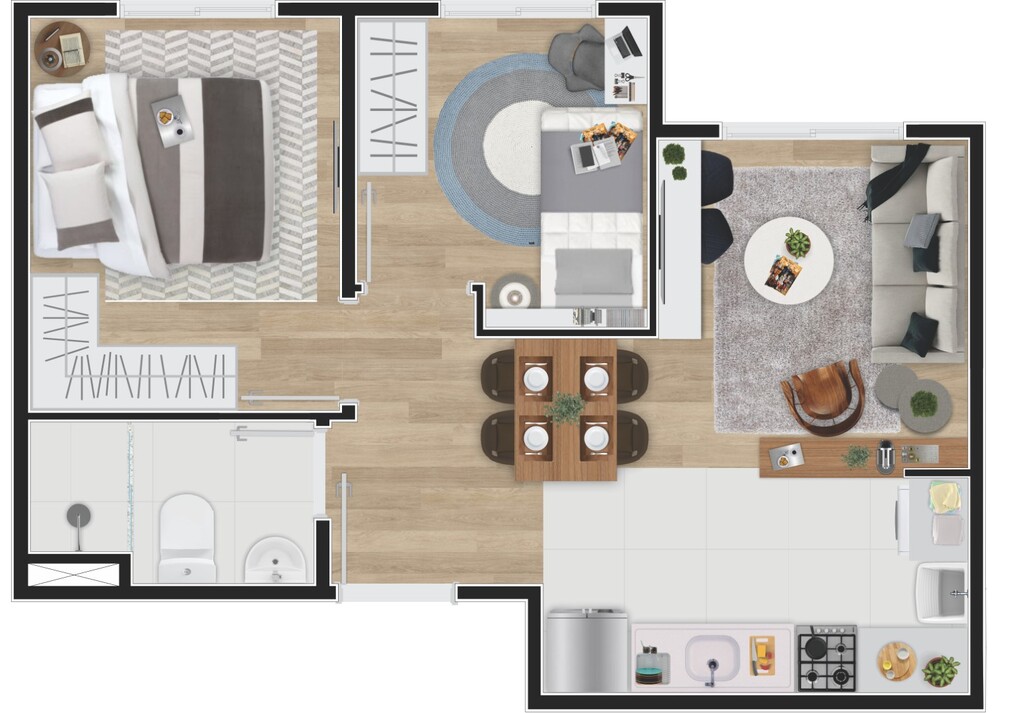 Apartamento, 2 quartos, 33 m² - Foto 23