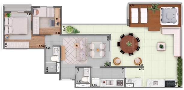 Apartamento, 2 quartos, 47 m² - Foto 15