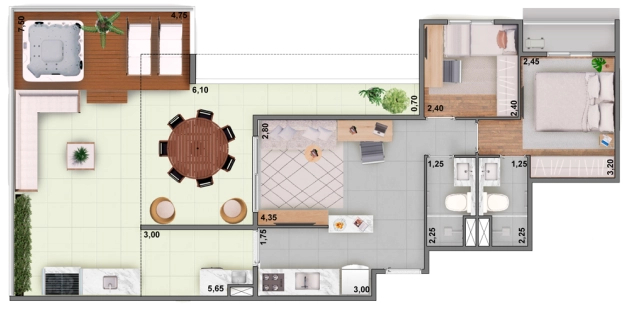 Apartamento, 2 quartos, 47 m² - Foto 16