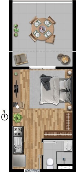 Apartamento, 1 quarto, 34 m² - Foto 14