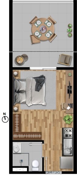 Apartamento, 1 quarto, 34 m² - Foto 15