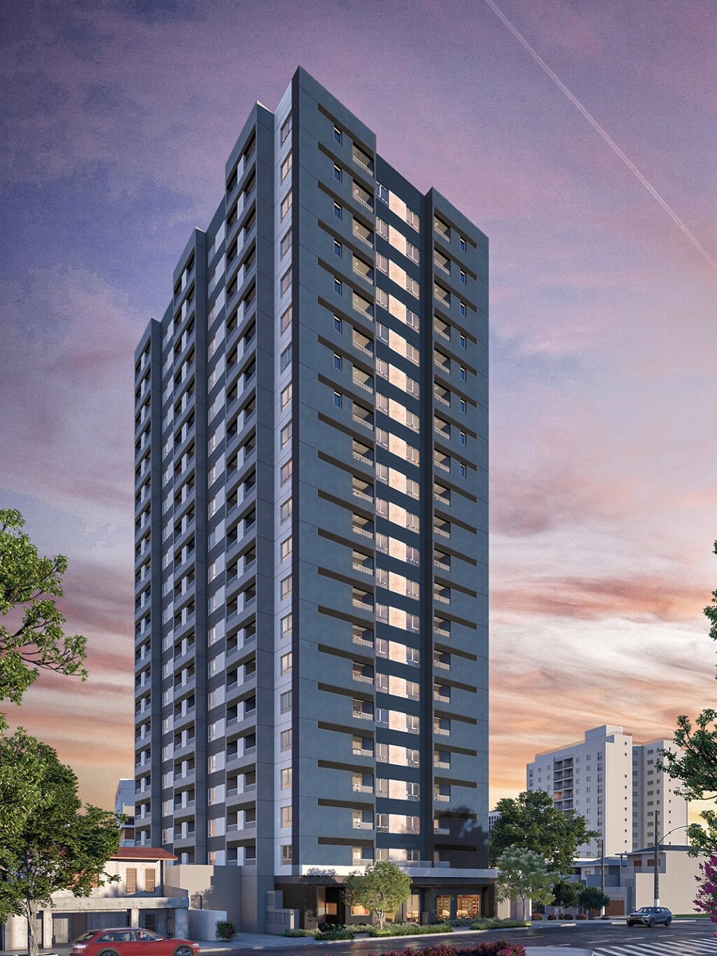 Studio à venda em São Paulo, Vila Guilhermina, com 1 quarto, 24,96m² - Imóveis Magamar