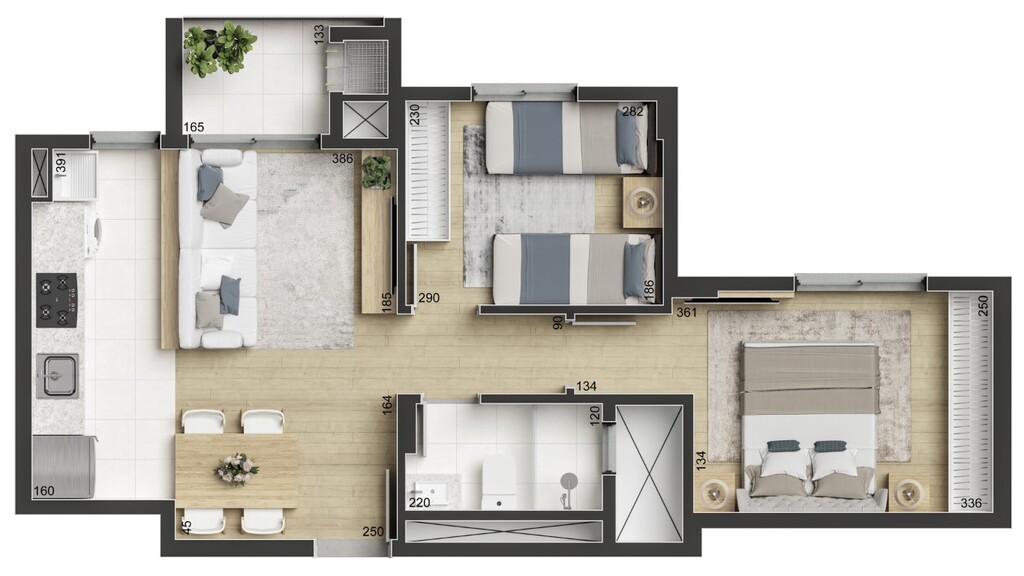 Apartamento à venda com 3 quartos, 54m² - Foto 22